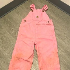 Carhart 4T pink overalls